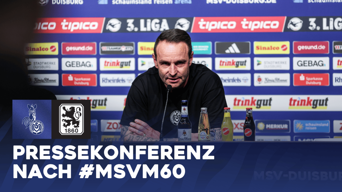 #MSVM60 | The press conference after the home win against 1860 Munich
