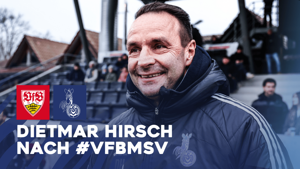 #VFBMSV | The media session with Dietmar Hirsch after the 4-0 victory ...