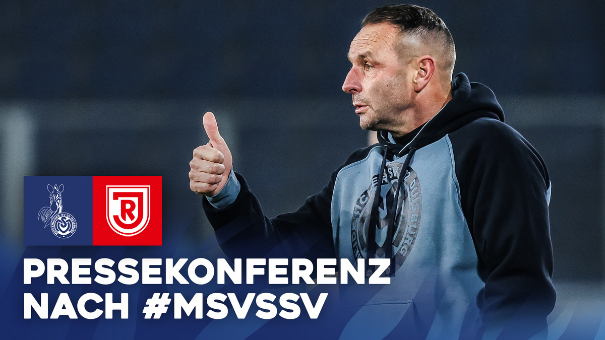 #MSVSSV | The press conference with Dietmar Hirsch after the home win ...
